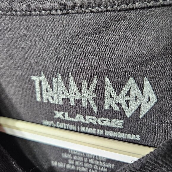 Tainak Rad Black Graphic T-Shirt With Smiling Face Design XLarge 100% Cotton - Picture 3 of 4